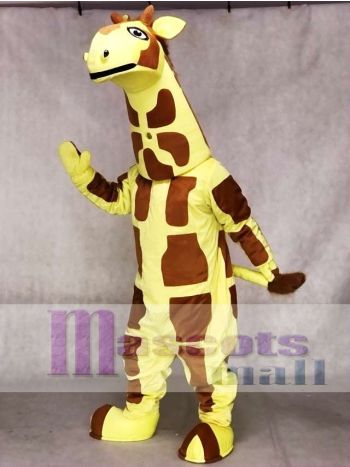 Gelbes Giraffen Maskottchen Kostüm Tier