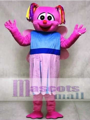 Rosa Abby Cadabby Maskottchen Kostüm Cartoon Anime