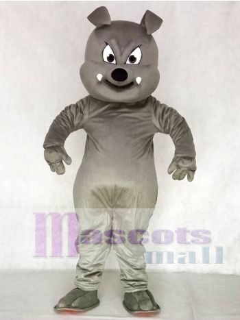 Niedlich Grau Buster Bulldogge Maskottchen Kostüm Tier