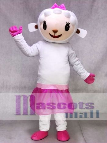Rosa Kleid Schaf Lambie von Dr. Doc Mcstuffins Maskottchen Kostüm