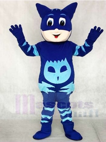 Blau Shine Shiny PJ Masks Catboy Connor Junge Maskottchen Kostümen