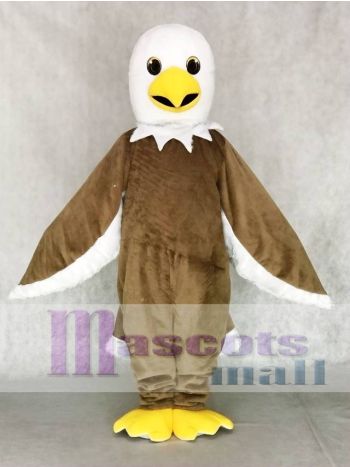 Nettes freundliches hellbraunes Adler Maskottchen Kostüm