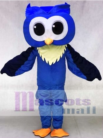 Erwachsene freundlich Groß Blau Eule Maskottchen Kostüme Tier