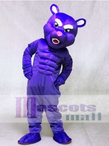 Lila Muskel Panther Maskottchen Kostüme Tier