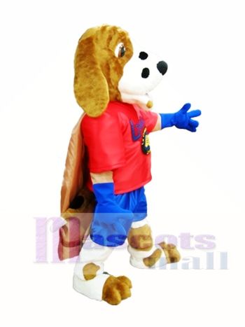 Weißer Tiger mit Königsblau Streifen Maskottchen Kostüm Boxer Maskottchen Kostüme Tier