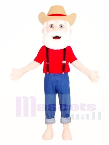 Alt Mann Bergmann Maskottchen Kostüme Menschen