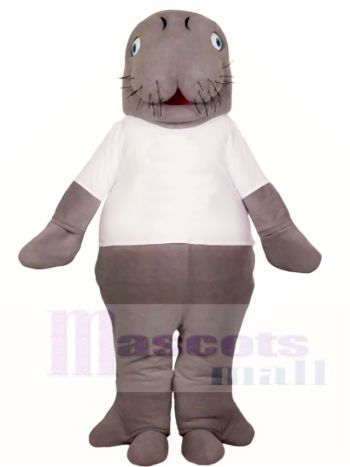 Manatis im weißen Hemd Maskottchen Kostüme Tier