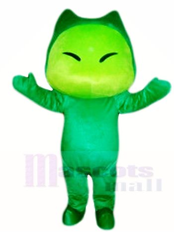 Monster Familie Schöner Papa Kleine grüne schreckliche Maskottchen Kostüm Karikatur