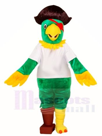 Grüne Pirat Papagei Maskottchen Kostüme Vogel Tier