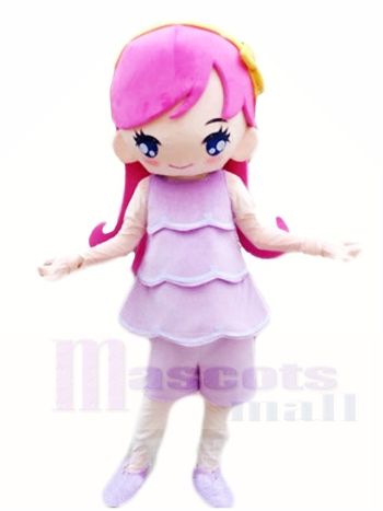 Rosa Prinzessin Maskottchen Kostüme Karikatur