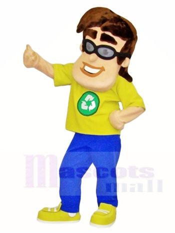 Recyceln Sie Man Maskottchen Kostüme Menschen