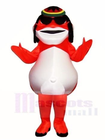 rot Fisch Maskottchen Kostüme Tier Teich