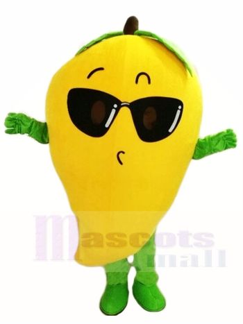 Mango mit Sonnenbrille Maskottchen Kostüme Obst