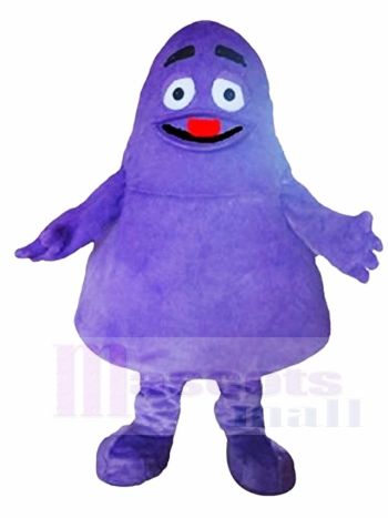 Lila Grimasse Monster Ghost Maskottchen Kostüme