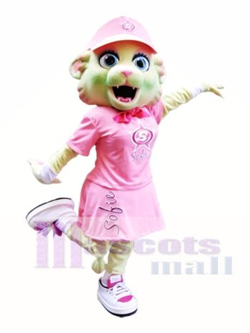 Rosa Katze Maskottchen Kostüm Rosa Kätzchen Maskottchen Kostüme