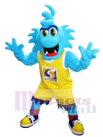 Blaue Sturm Maskottchen Kostüme