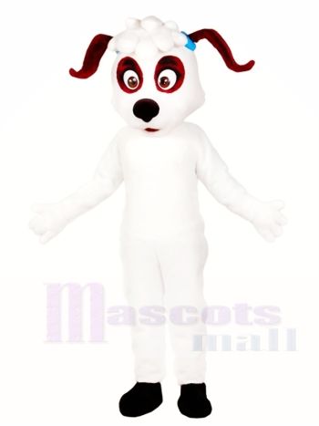 rot Ohr Weißer Hund Maskottchen Kostüme Tier