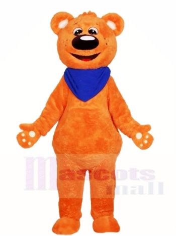 Orange Teddy bär Maskottchen Kostüme Tier