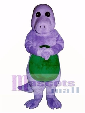 Lila Dinosaurier Maskottchen Kostüm Tier