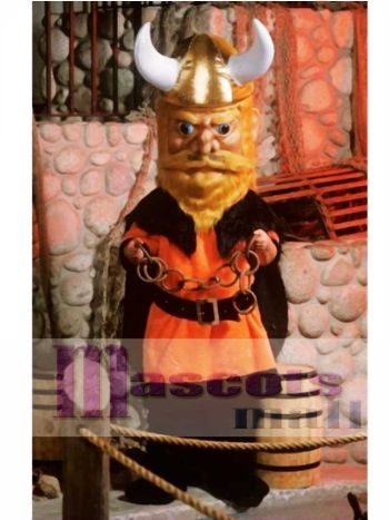 Wikinger Maskottchen Kostüm