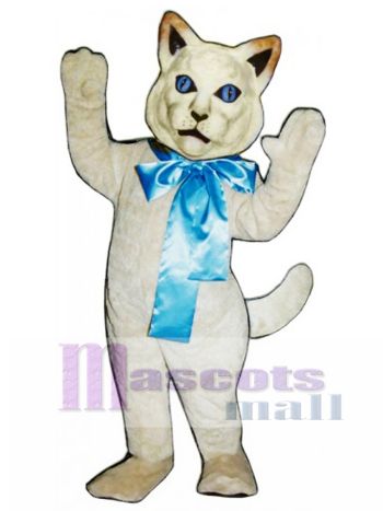 Süße Katze mit Bow Maskottchen Kostüm