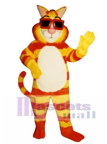 Nette Kool Katze Maskottchen Kostüm