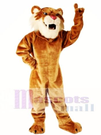 Nettes Säbelzahn Tiger Maskottchen Kostüm