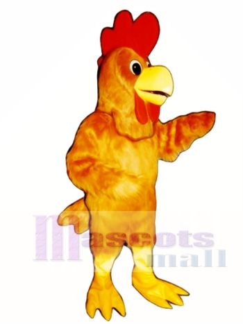 Süßes Rusty Hahn Maskottchen Kostüm Geflügel 