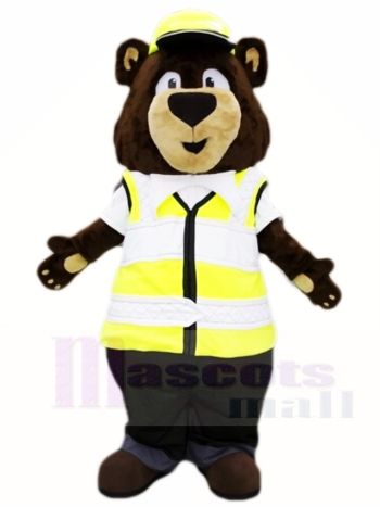 Verkehr Polizei Brown Bär Maskottchen Kostüme Tier