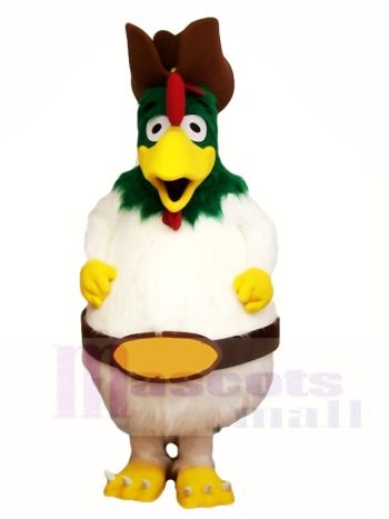 Grün Kopf Hahn Maskottchen Kostüme Tier Geflügel Bauernhof 