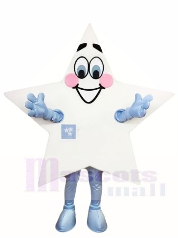 Weiß Sterne Maskottchen Kostüme