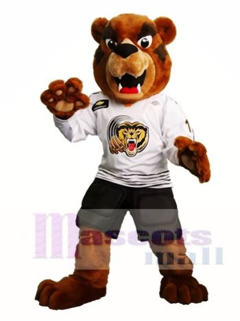 Heftig Braun Bär Maskottchen Kostüm Grizzlies Maskottchen Kostüme