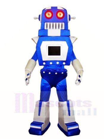 Blau und Silber Robert Maskottchen Kostüme