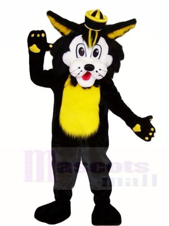 Schwarz Wild Katze Maskottchen Kostüme Tier