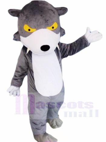 Grauer Wolf Maskottchen Kostüme Tier