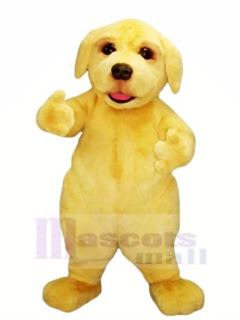 Gelb Pelzig Hund Maskottchen Kostüme Tier