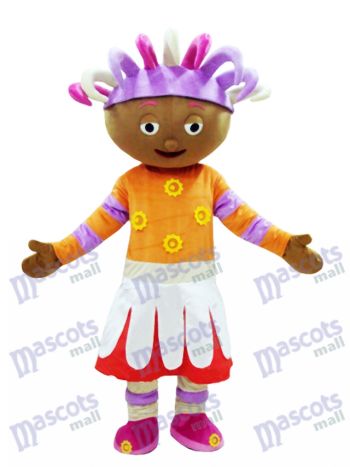 Upsy Gänseblümchen-Maskottchen-Kostüm im Nachtgarten Maskottchen Kostüm