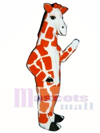 Rote Giraffe Maskottchen Kostüm