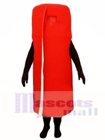 Gerollter roter Teppich Maskottchen Kostüm