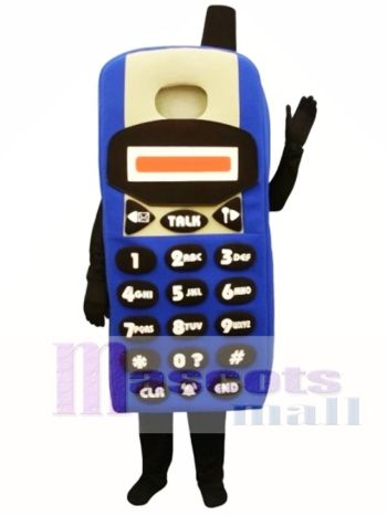 Blau Handy Maskottchen Kostüm
