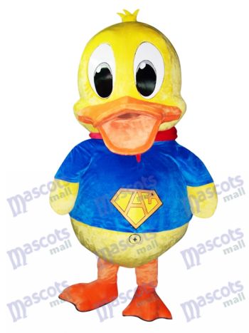 Blauer Anzug Ente Maskottchen Kostüm Tier