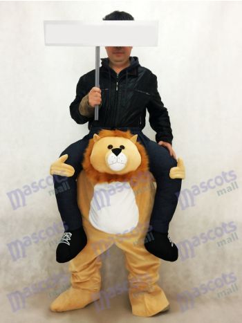 Piggyback Lion Tragen Sie mich Fahrt auf Lion Maskottchen Kostüm