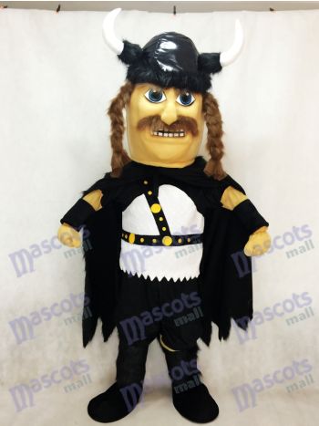 New Odin Viking Plüsch Maskottchen Kostüm mit schwarzem Umhang