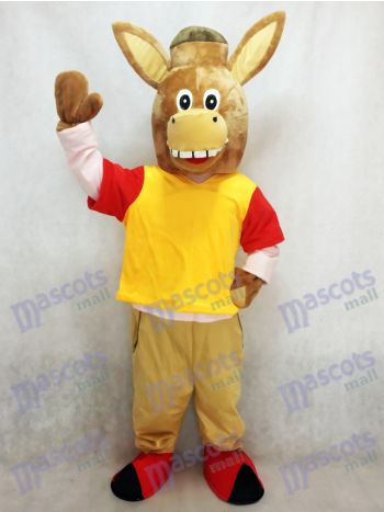 Brown Martin das Esel Maskottchen Kostüm Tier