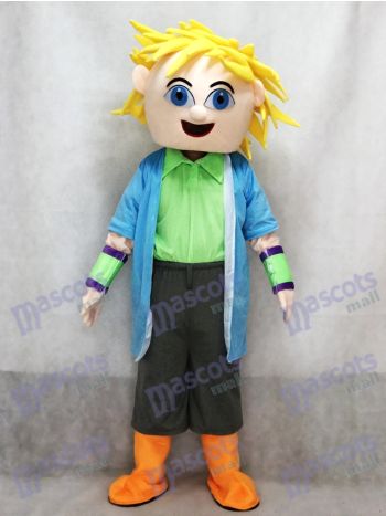 Dj Big Boy Blonde Haare Mann Maskottchen Kostüm