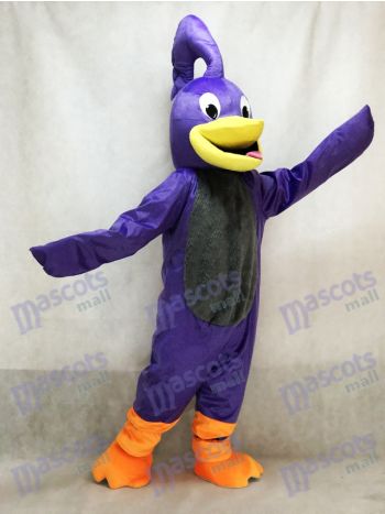 Lila Roadrunner Maskottchen-Kostüm Tier Vogel