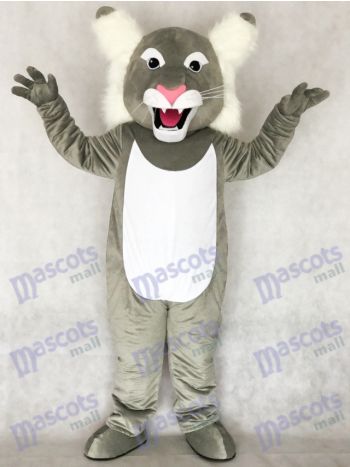 Niedliche graue Wildcat Wildcat Maskottchen Kostüm Tier