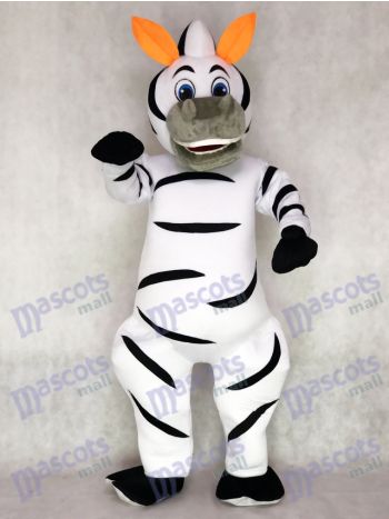 Orange Ohren Madagaskar Zebra Marty Maskottchen Kostüm