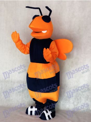 Orange und Marineblau Hornisse Bienen Maskottchen Kostüm