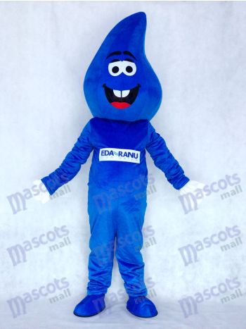 Wassertropfen Blau RainDrop Maskottchen Kostüm